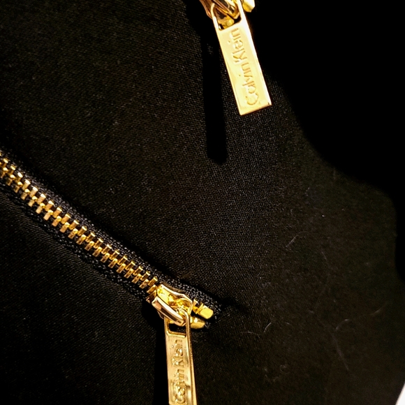 Calvin Klein Blazer black gold zipper - Picture 3 of 4